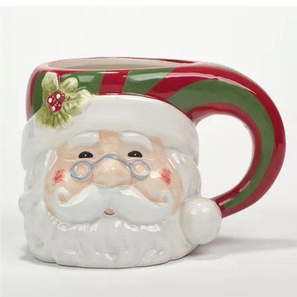 Certified International Holiday Mug &  Rachel Ashwell Snowflake KitchenTowel Set - Picture 8 of 10